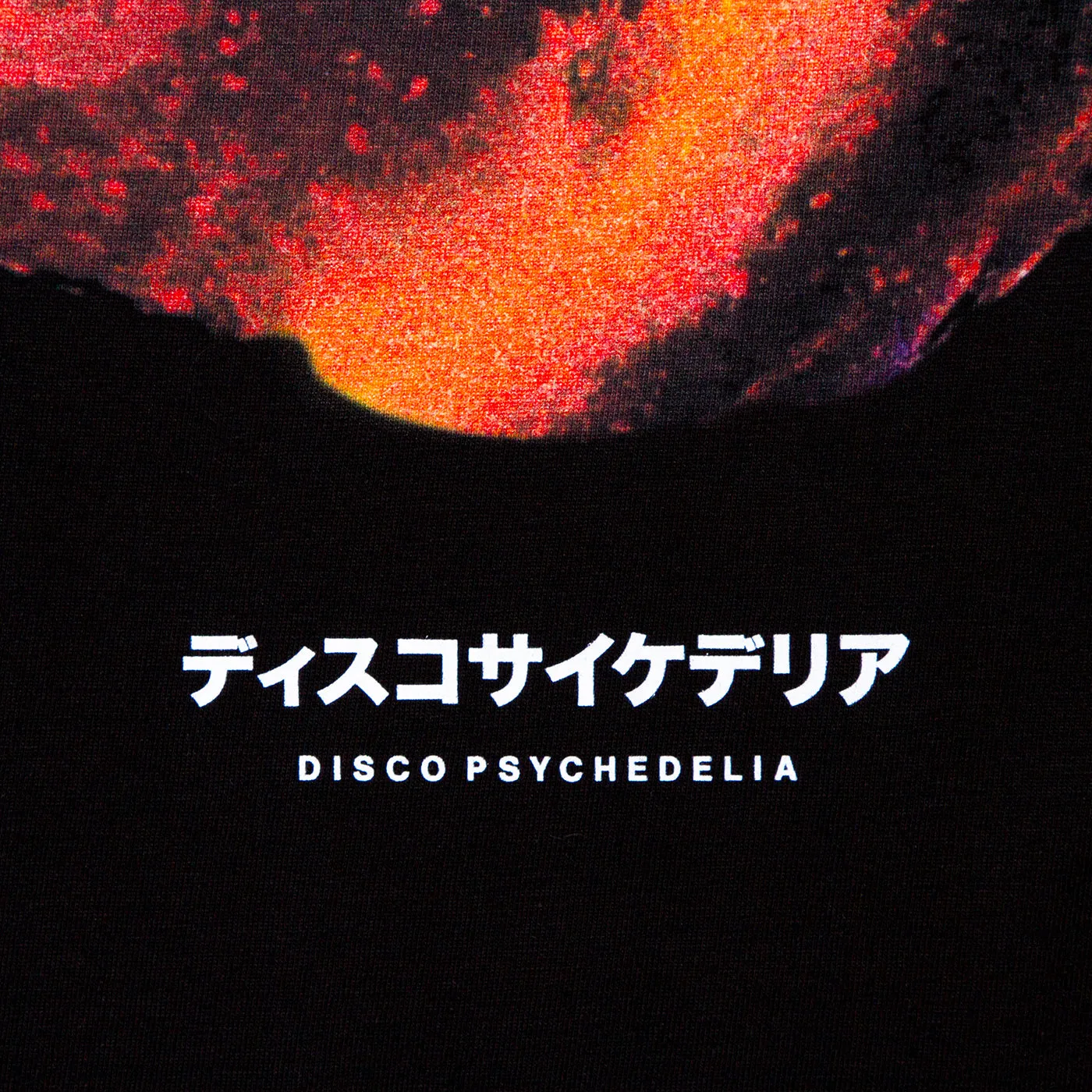 015 Disco Psychedelia Front Print - Tshirt - Black