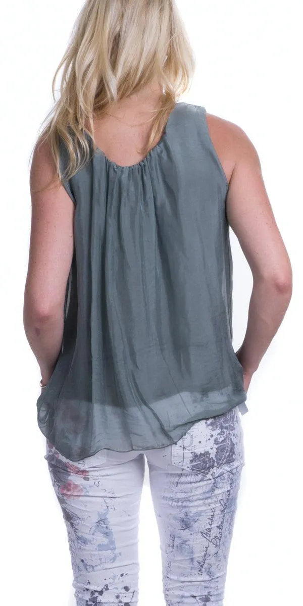 Aella Silk Tank