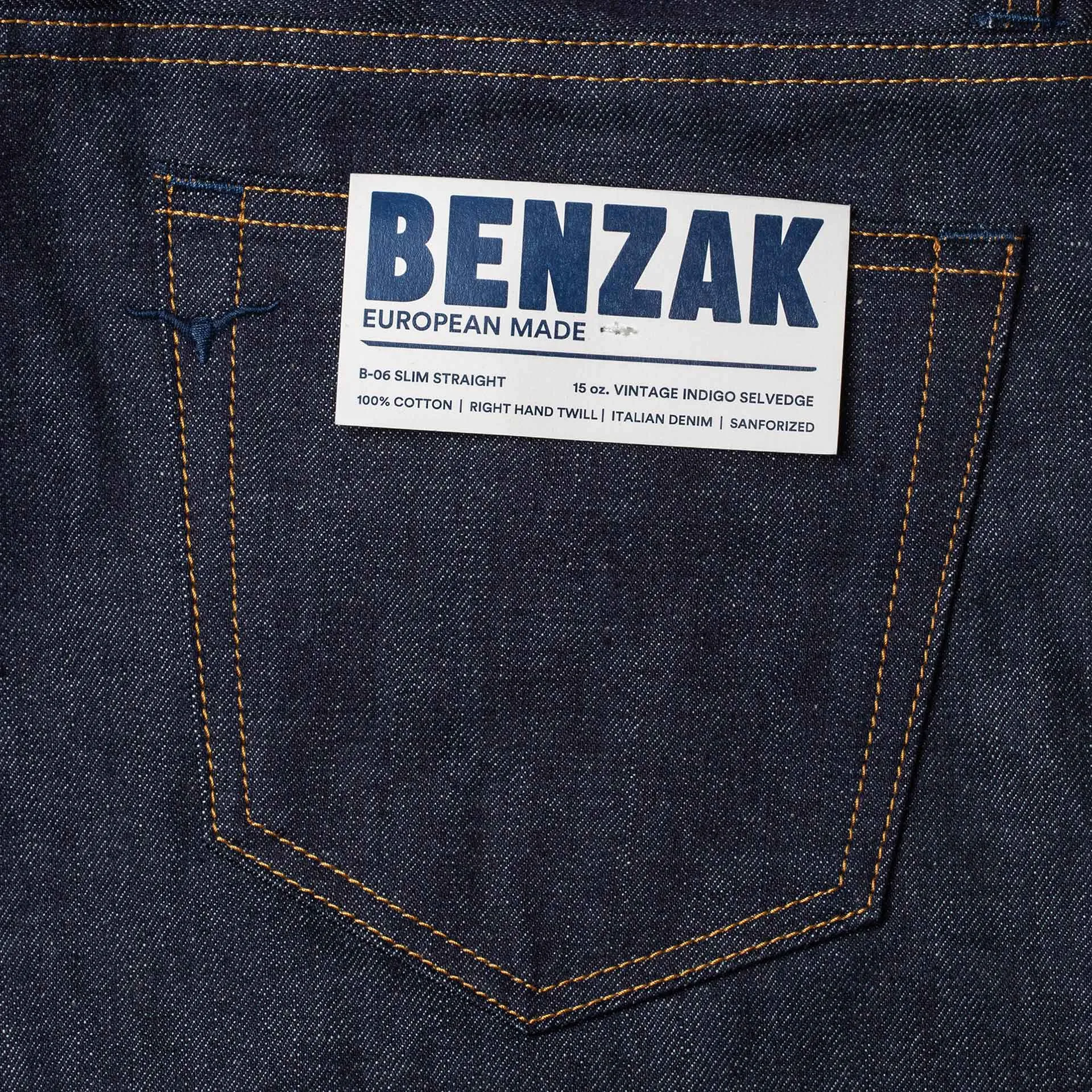 B-06 SLIM STRAIGHT special #2 15 oz. vintage indigo selvedge [AW24]