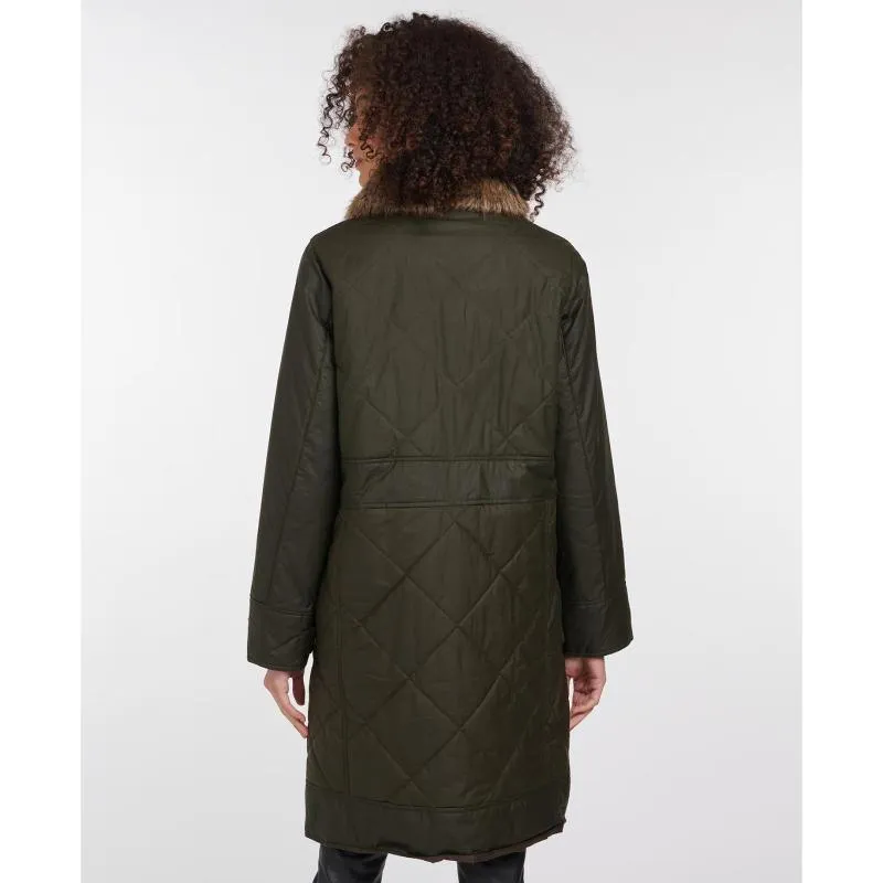 Barbour Golspie Ladies Quilted Wax Jacket - Archive Olive/ Classic