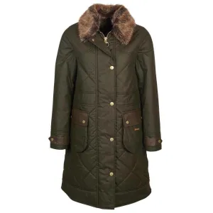 Barbour Golspie Ladies Quilted Wax Jacket - Archive Olive/ Classic