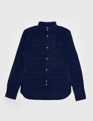 Bellfield Sakai Checked Shirt - Navy