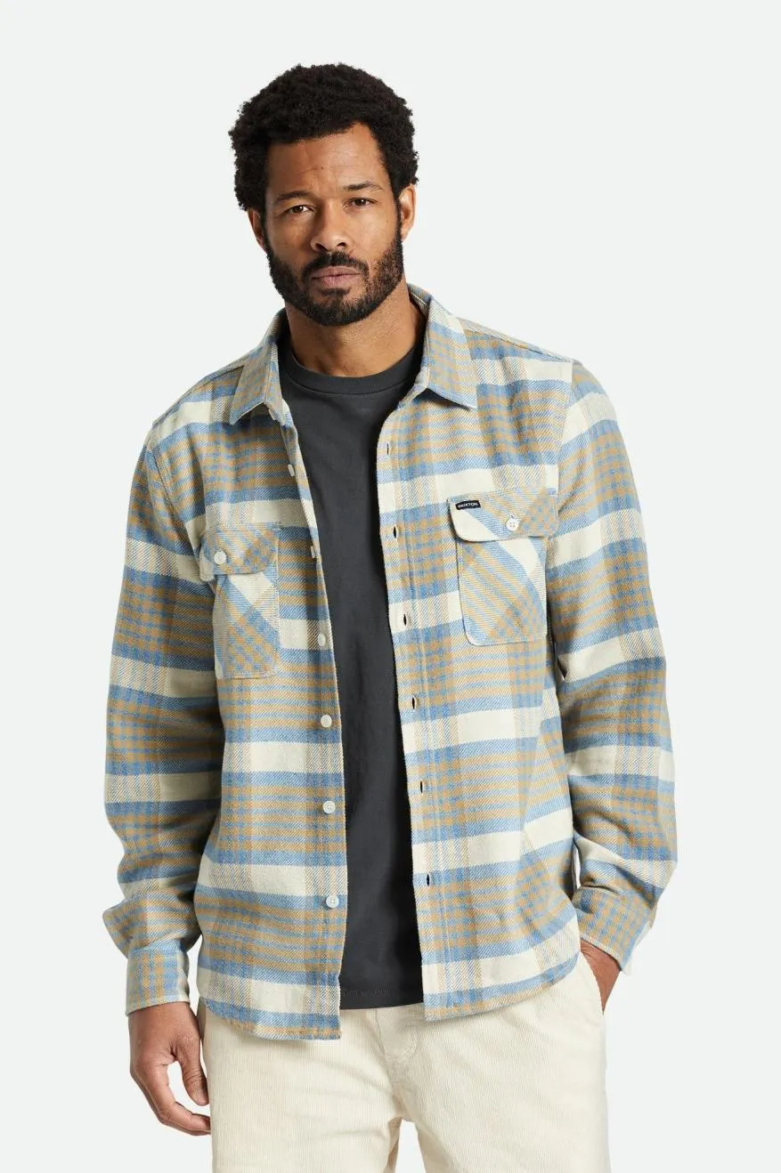 Bowery L/S Flannel - Whitecap/Sand/Blue Heaven