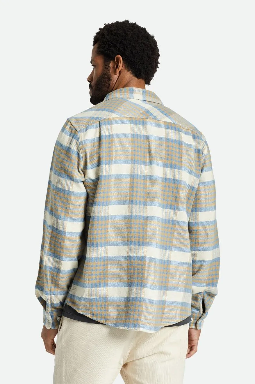 Bowery L/S Flannel - Whitecap/Sand/Blue Heaven