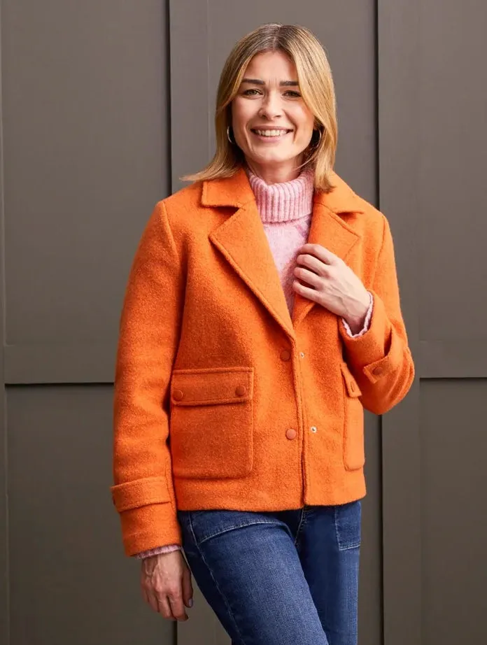 Burnt Orange Peacoat