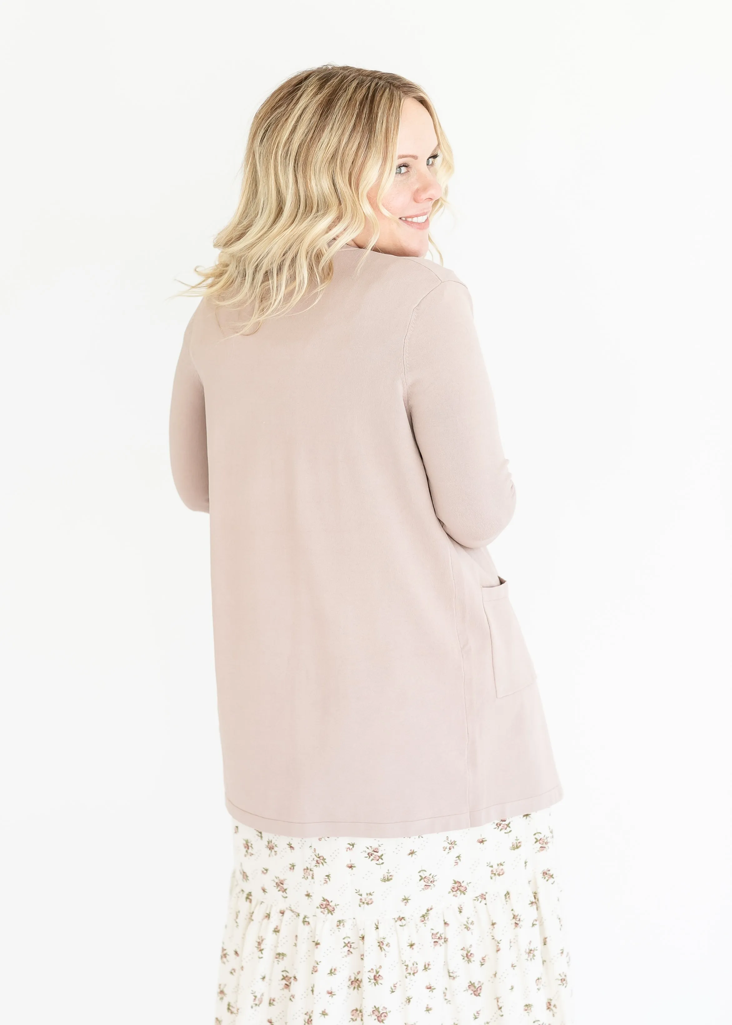 Cally Open Front Cardigan