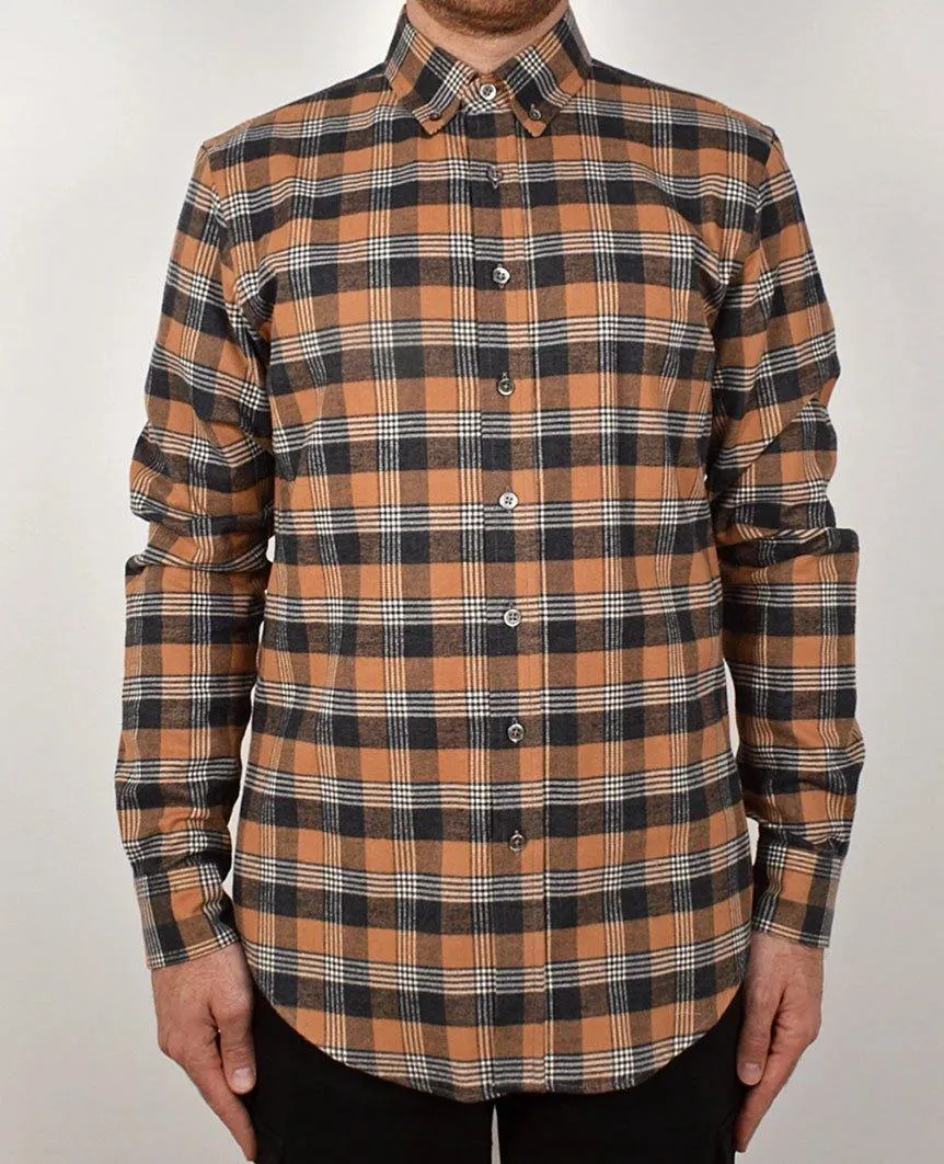 Camel Check Flannel Shirt