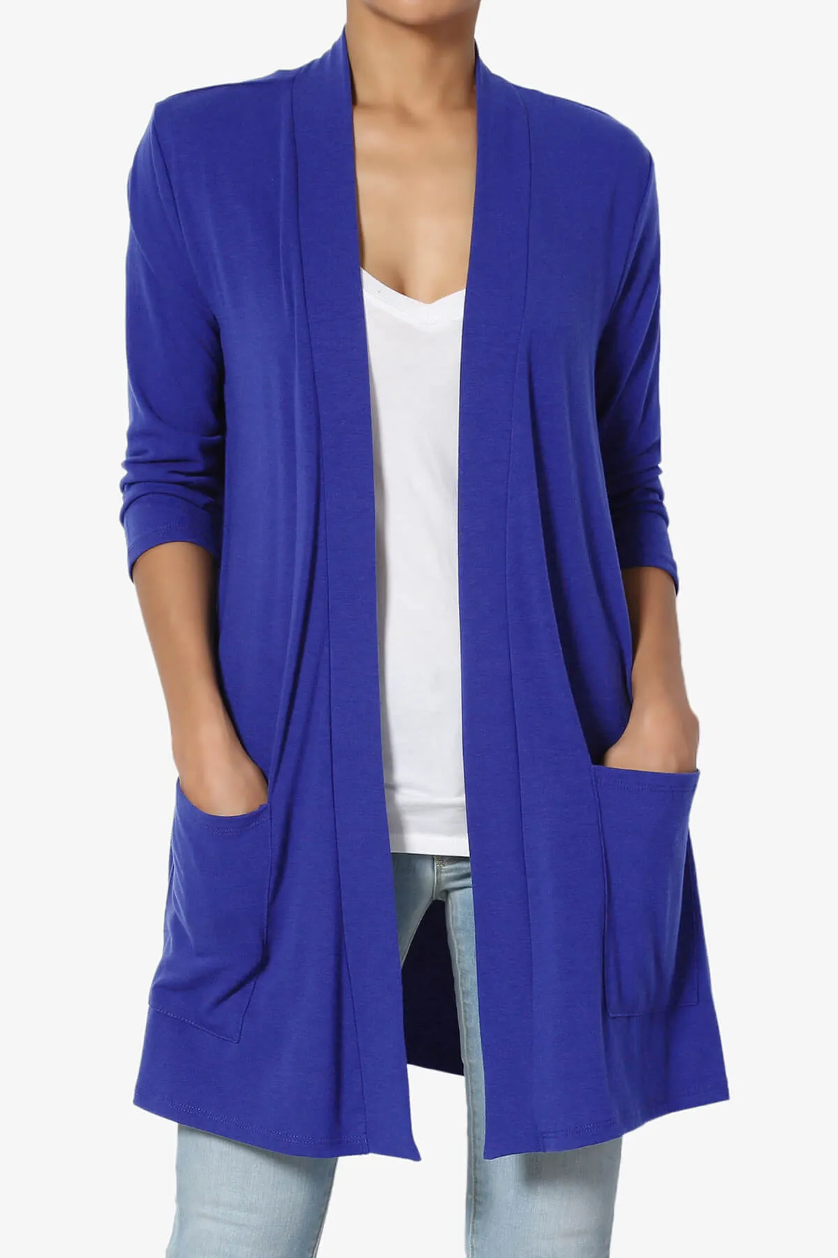 Daday Slouchy Pocket 3/4 Sleeve Cardigan