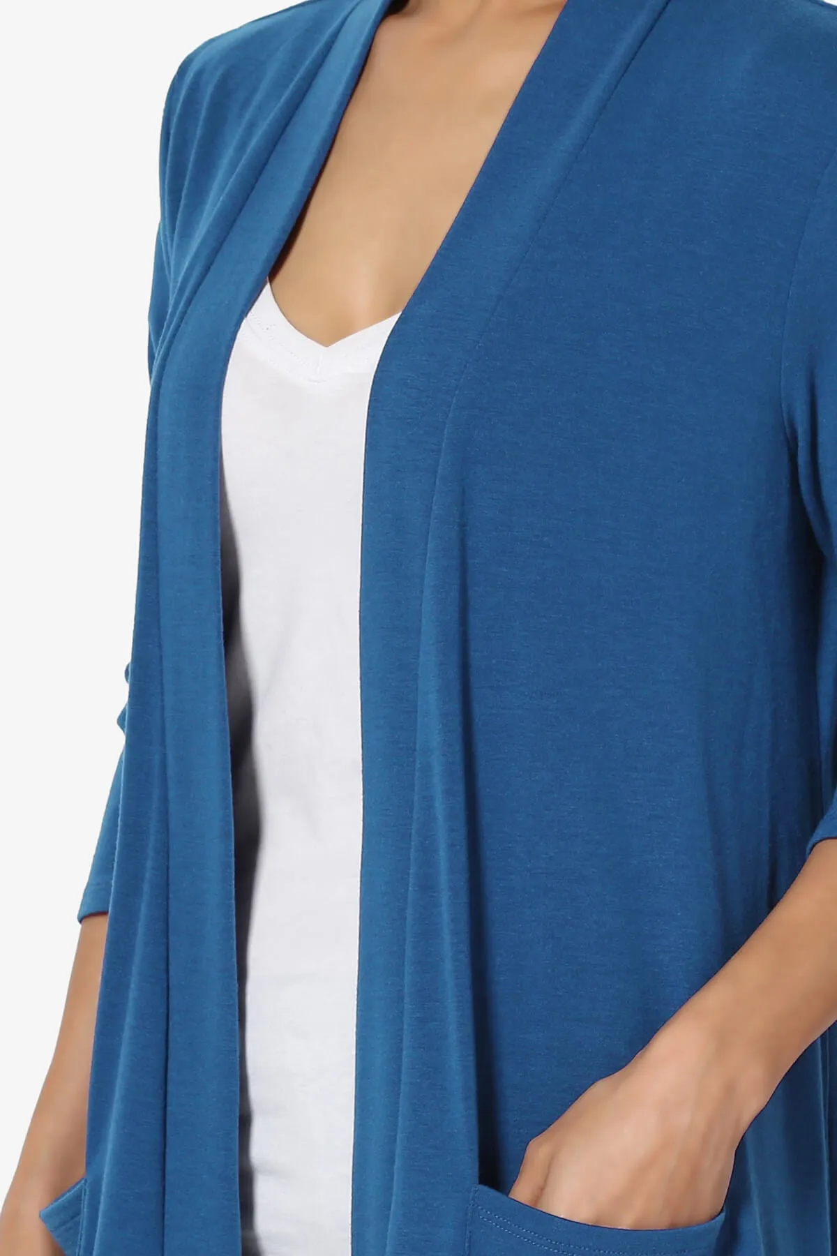 Daday Slouchy Pocket 3/4 Sleeve Cardigan