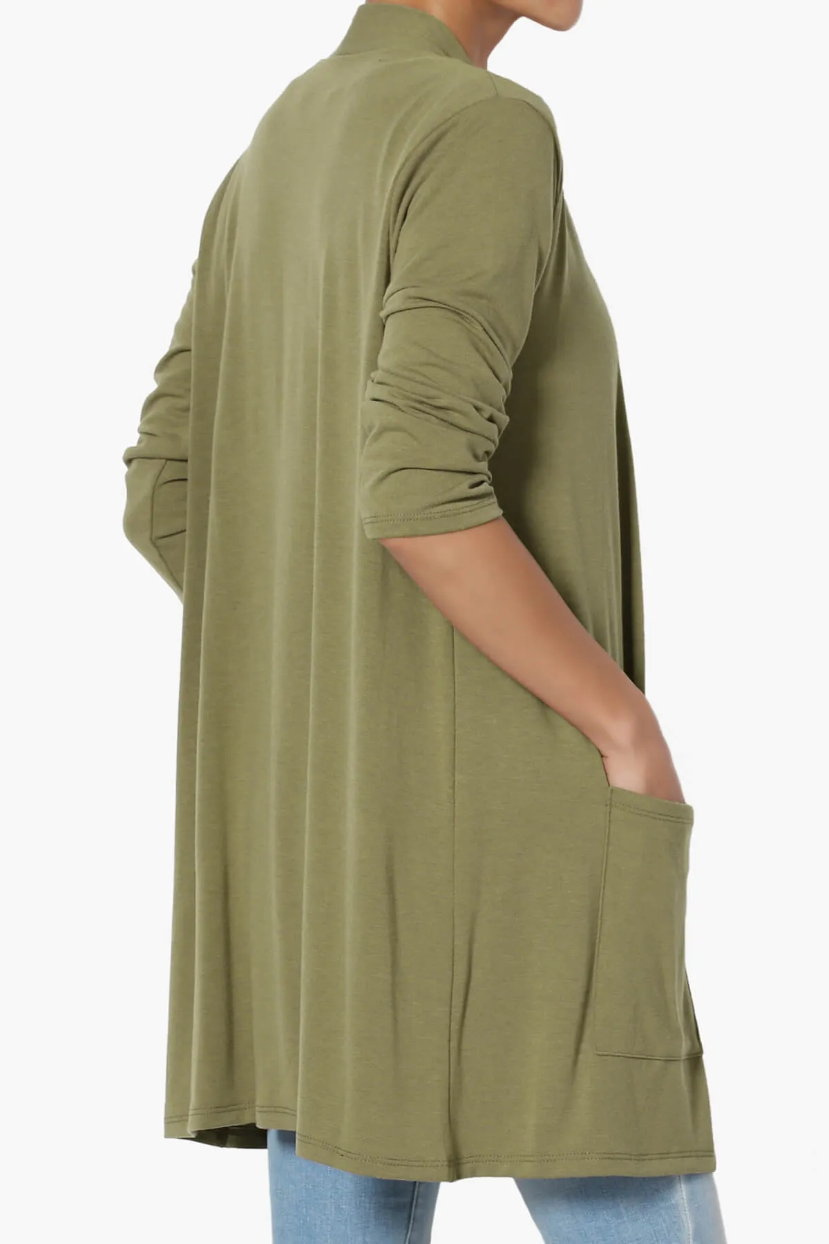 Daday Slouchy Pocket 3/4 Sleeve Cardigan