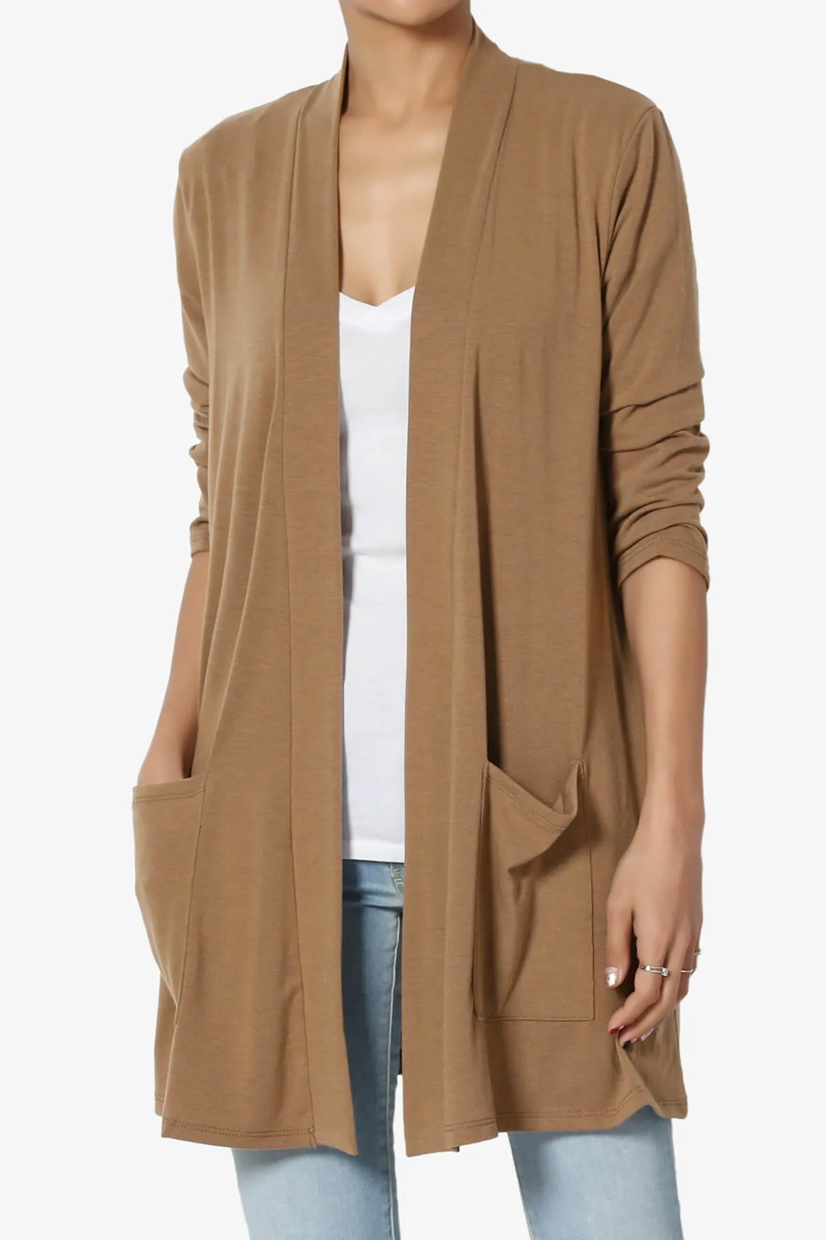 Daday Slouchy Pocket 3/4 Sleeve Cardigan