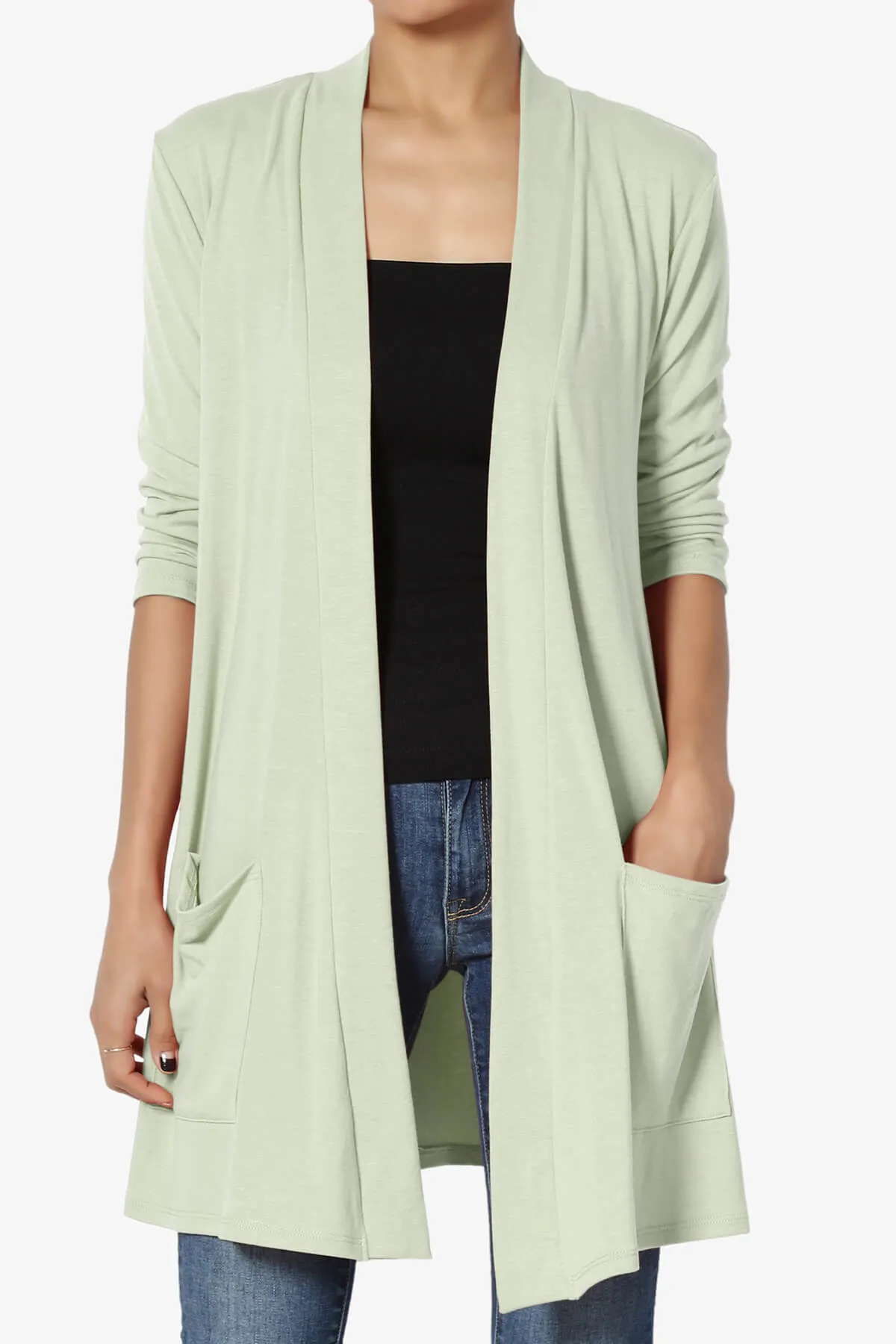 Daday Slouchy Pocket 3/4 Sleeve Cardigan