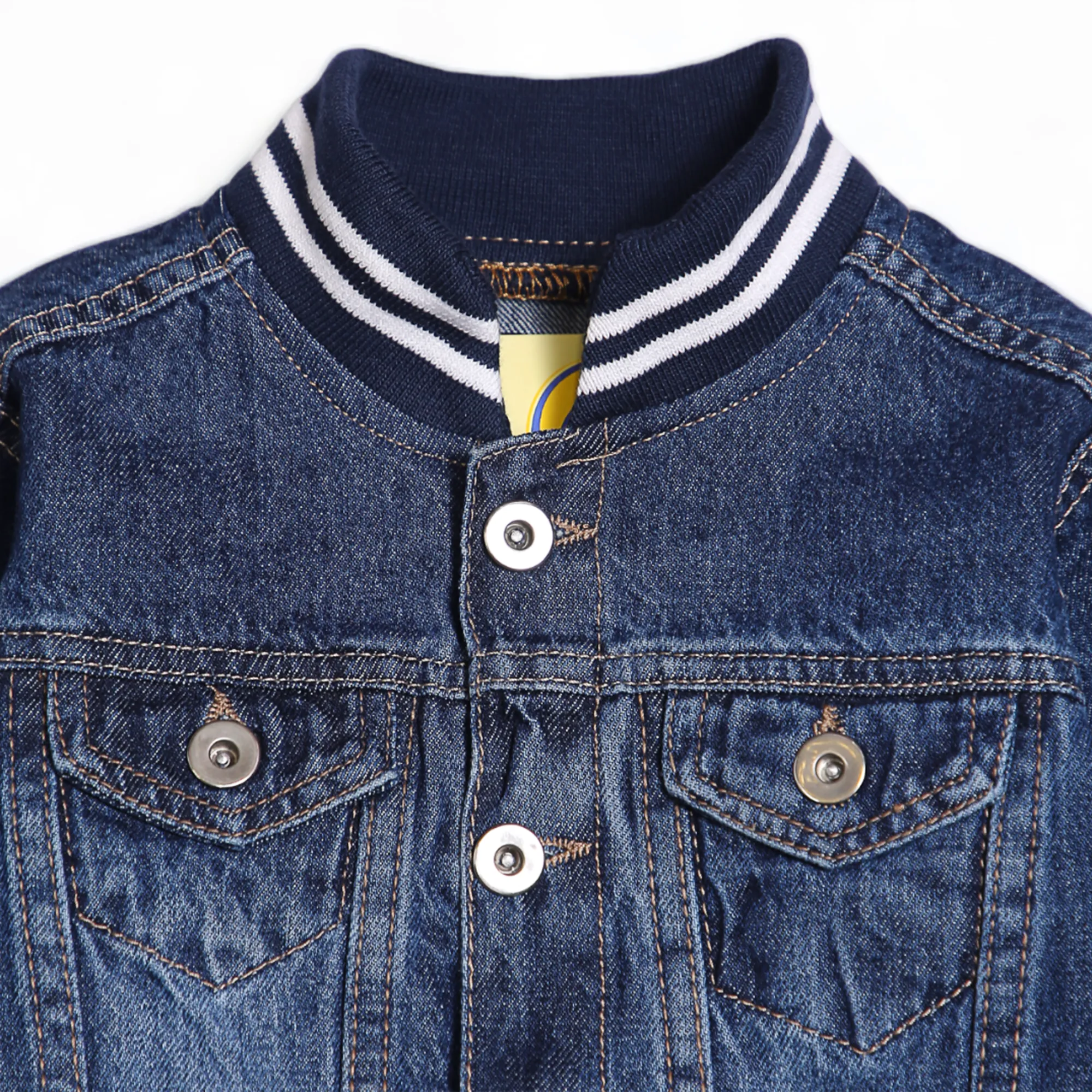 DENIM JACKET W/RIB