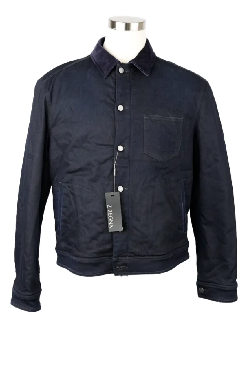 Denim Padded Shirt Jacket