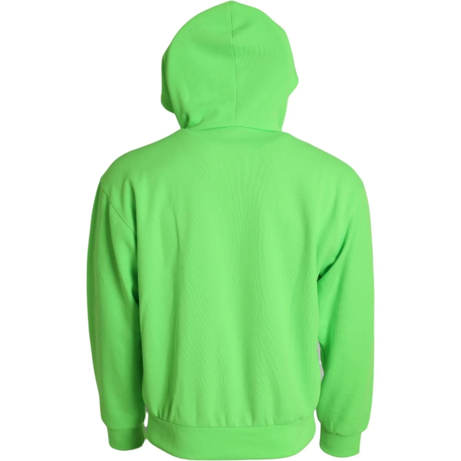 Dolce & Gabbana Neon Green Hooded Full Zip Top Sweater