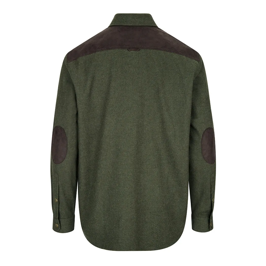 Dunvegan Heavyweight Flannel Shirt - Loden by Hoggs of Fife