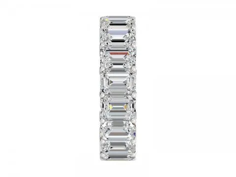 Emerald Cut Eternity Band