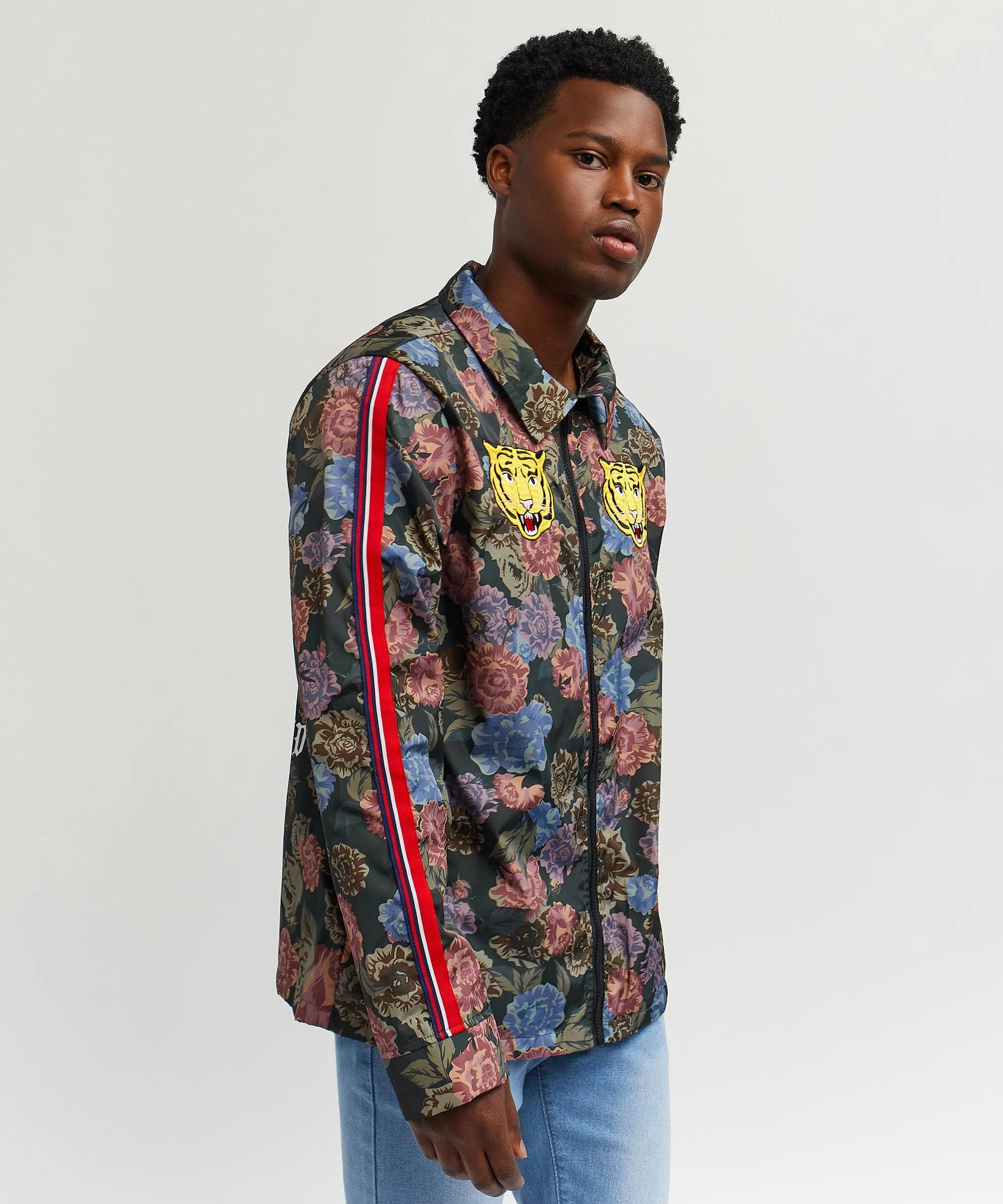 Fearless Tape Trip Nylon Allover Print Jacket