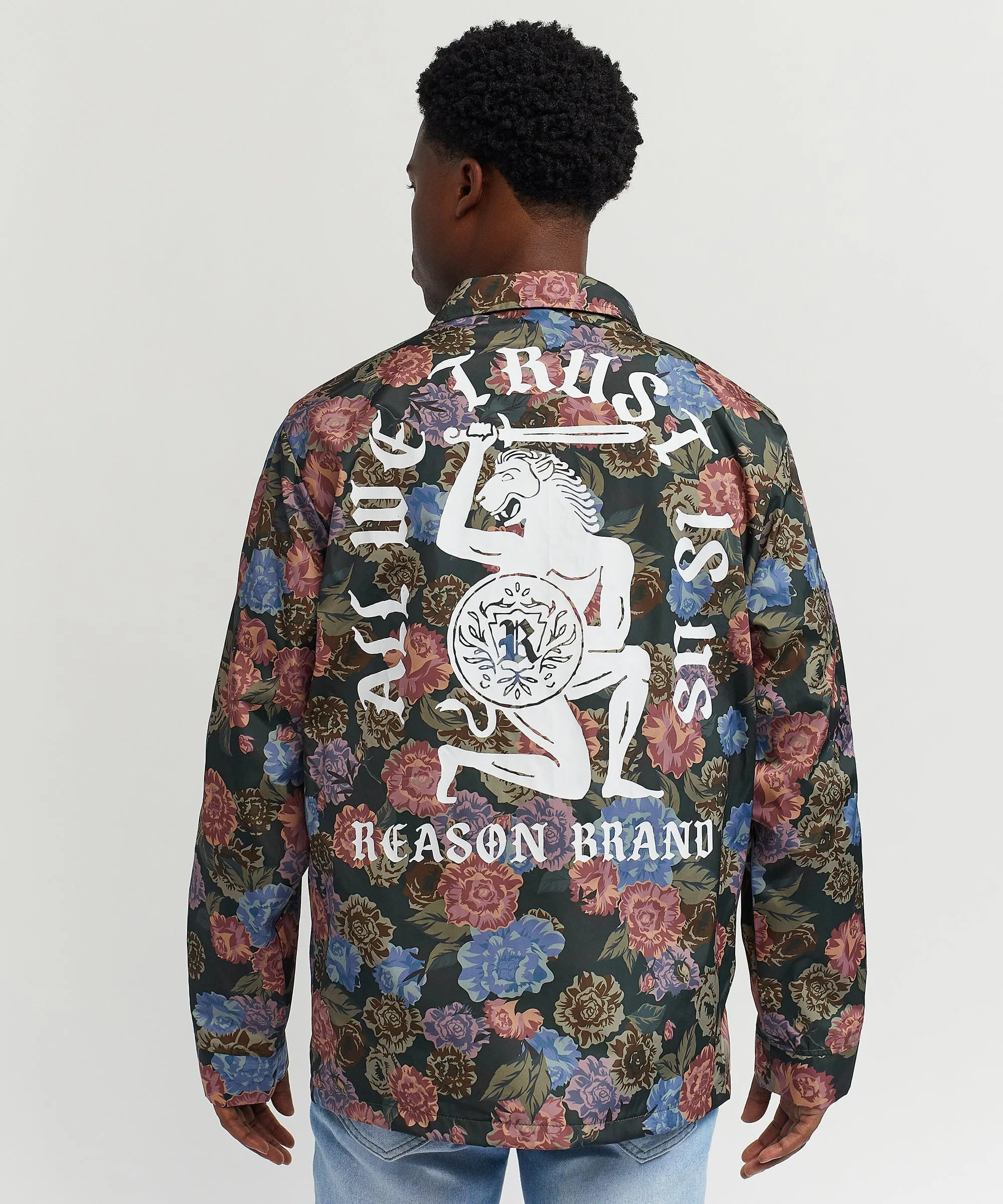 Fearless Tape Trip Nylon Allover Print Jacket