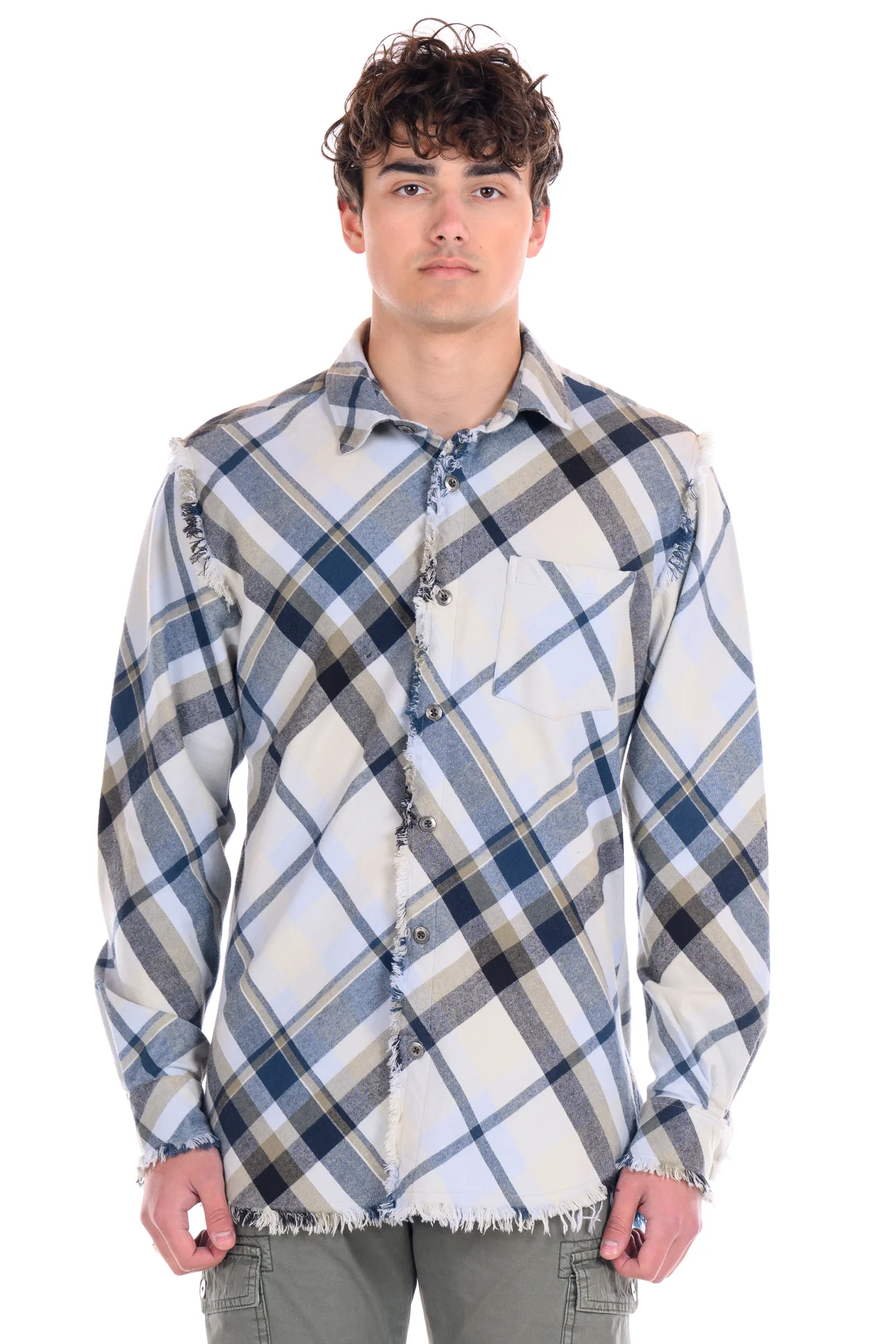 Flannel Shirt - Grey Tan