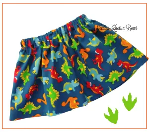 Girls Dinosaur Skirt, Baby, Toddler Skirt