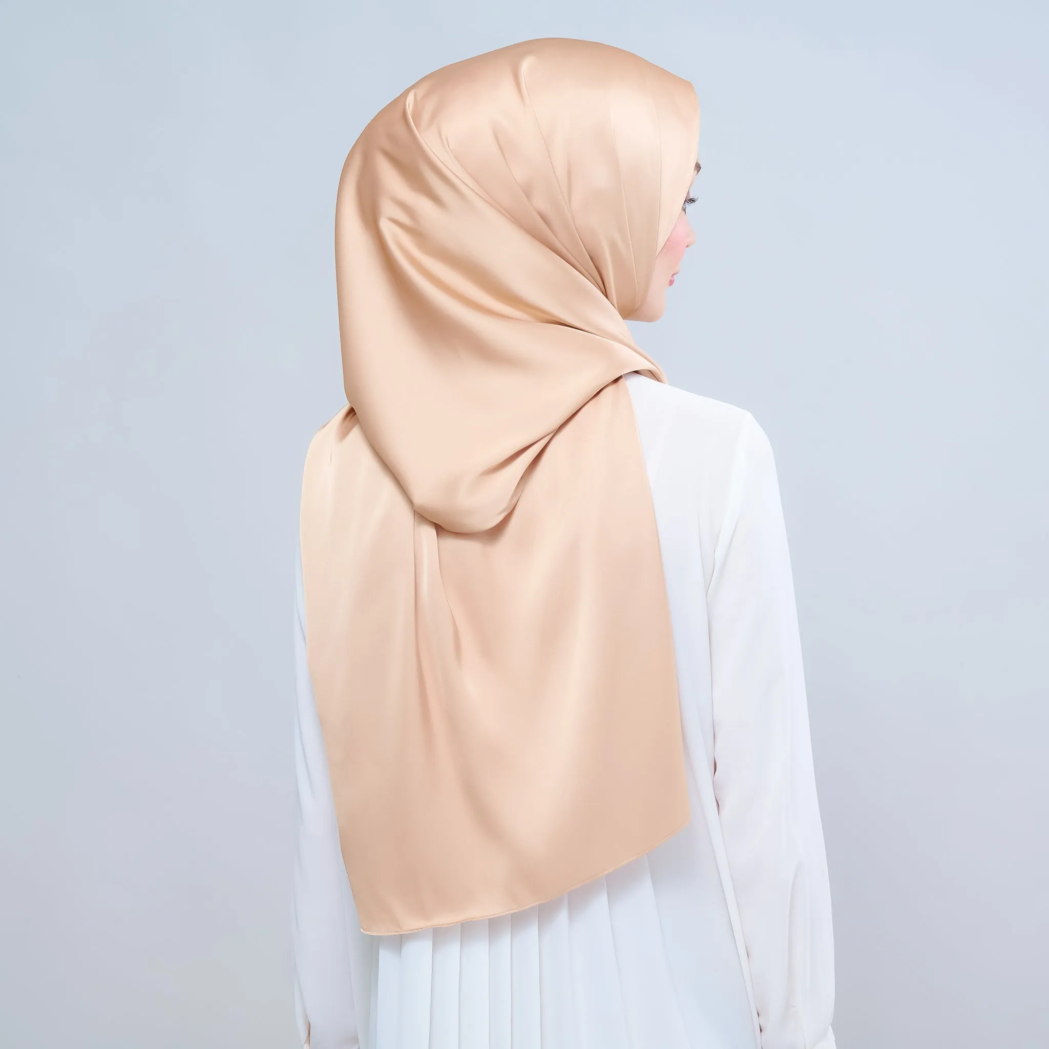 Instant Tag n' Go Shawl  | Satin Silk in Gold