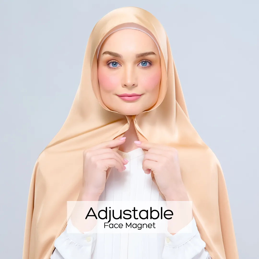 Instant Tag n' Go Shawl  | Satin Silk in Gold