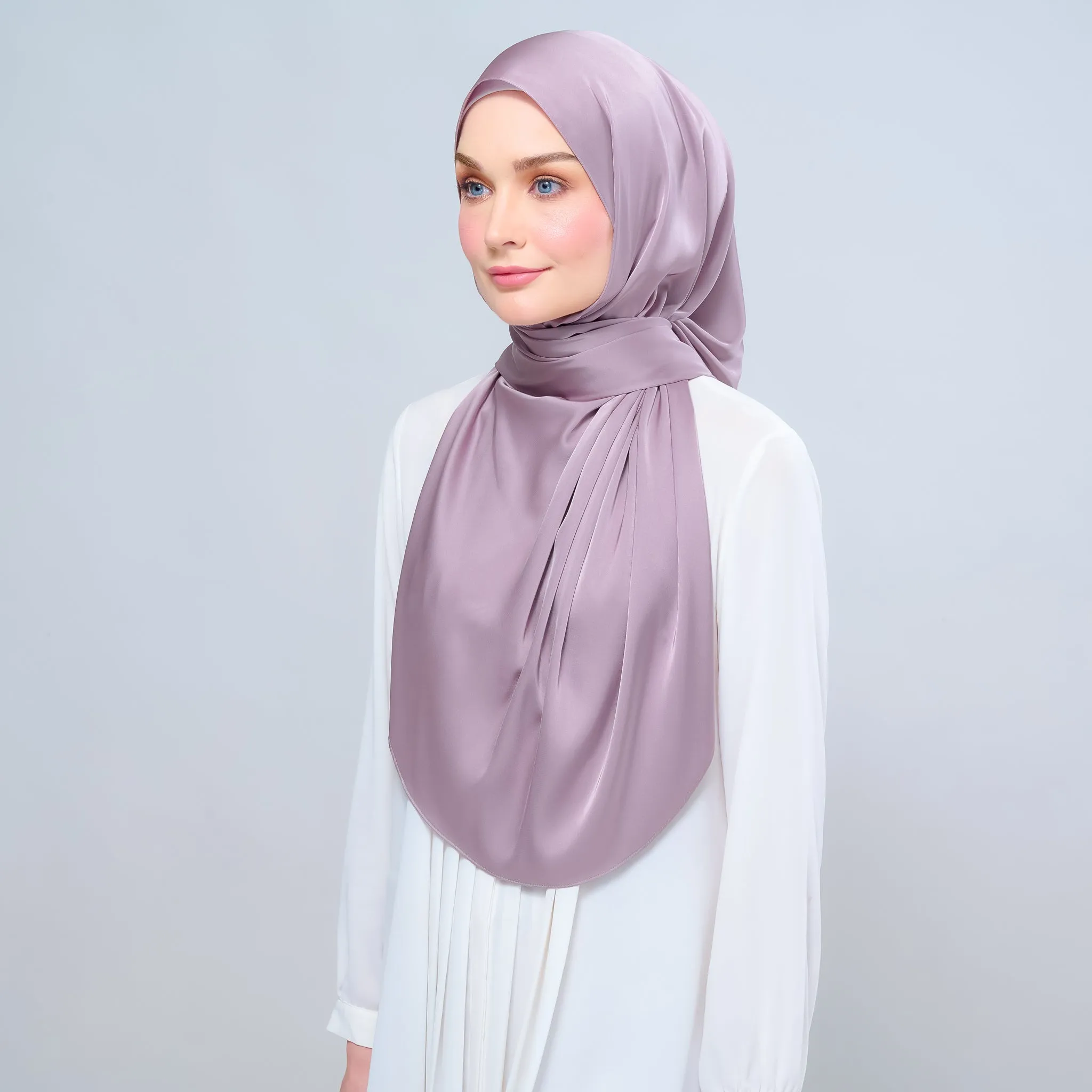 Instant Tag n' Go Shawl | Satin Silk in Thistle 2.0