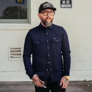 Iron Heart IHSH-208-IND Kersey Western Shirt Indigo