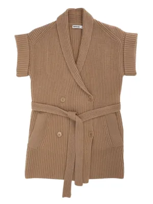 JUNIPER TIED-WAIST CASHMERE VEST