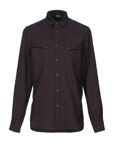 Just Cavalli Man Shirt Deep purple 38 suit