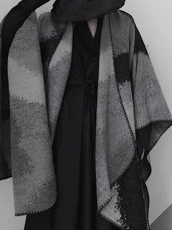 Keep Warm Tie-Dyed Velvet Shawl&Scarf