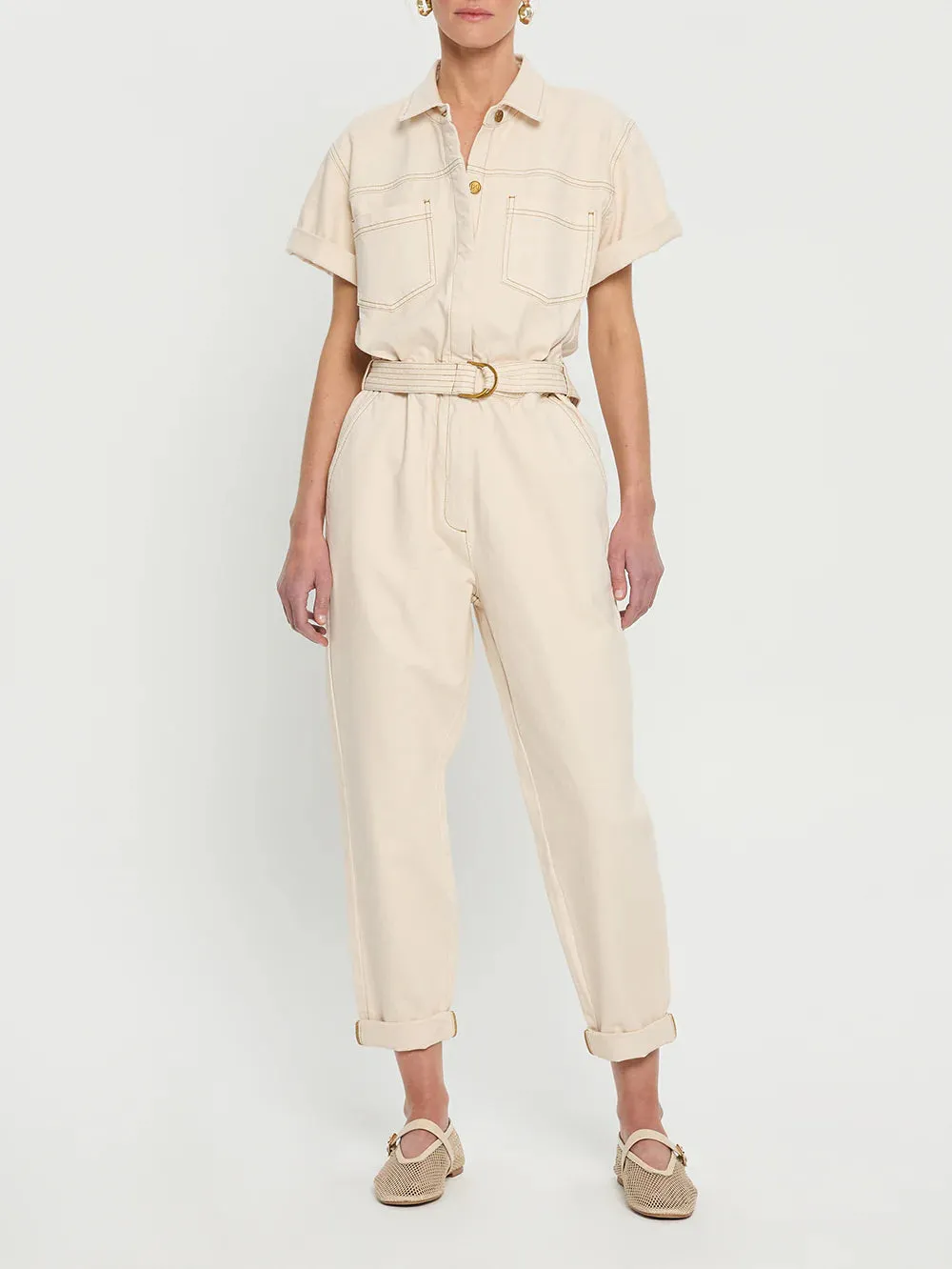 Kivari Brae Boilersuit - Bone