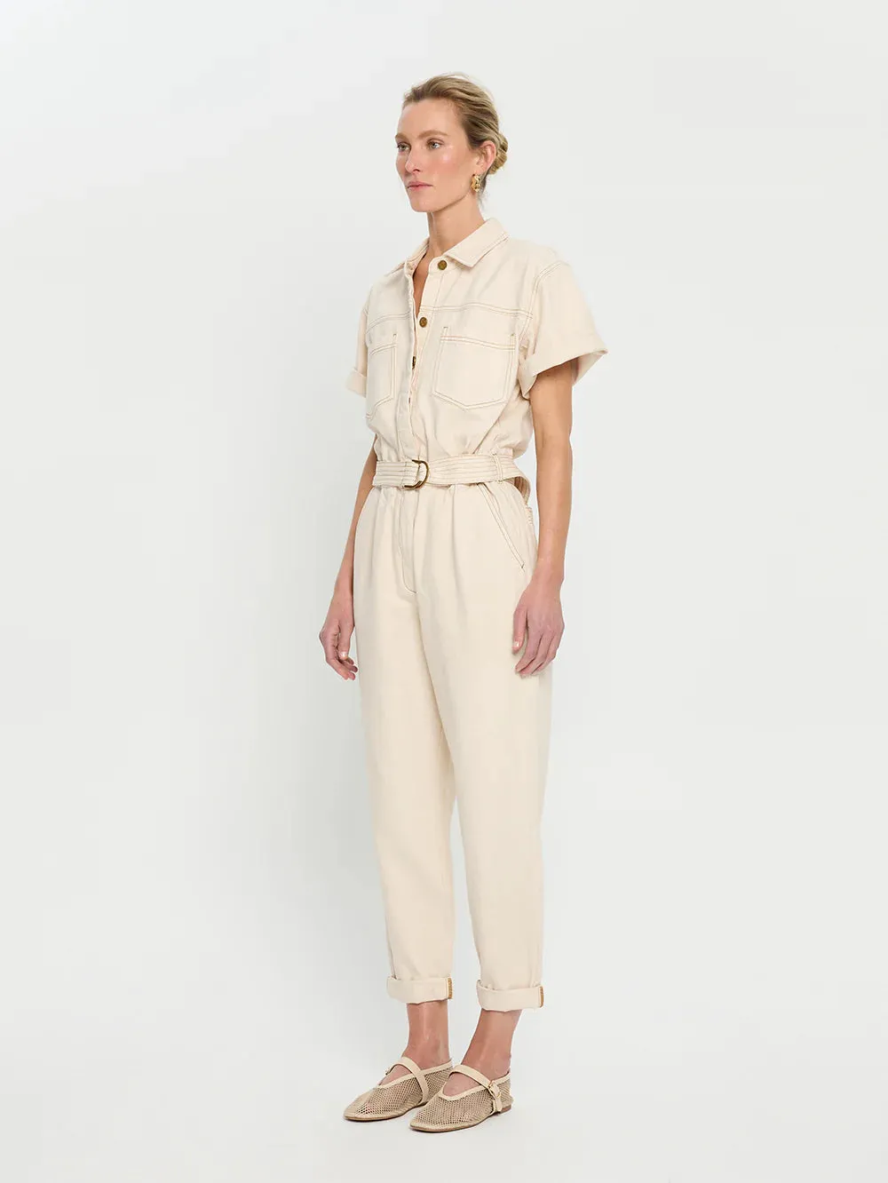 Kivari Brae Boilersuit - Bone