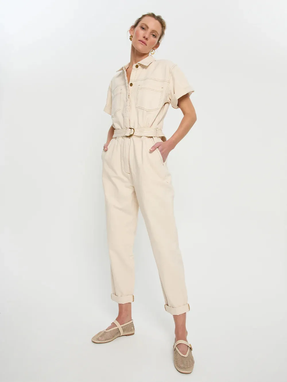 Kivari Brae Boilersuit - Bone