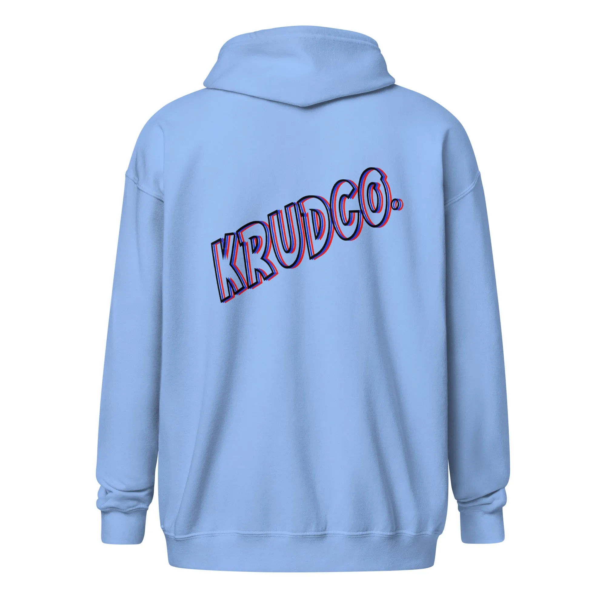 Krudco “Neon Logo”,  Zip Up Hoodie -Online Only-