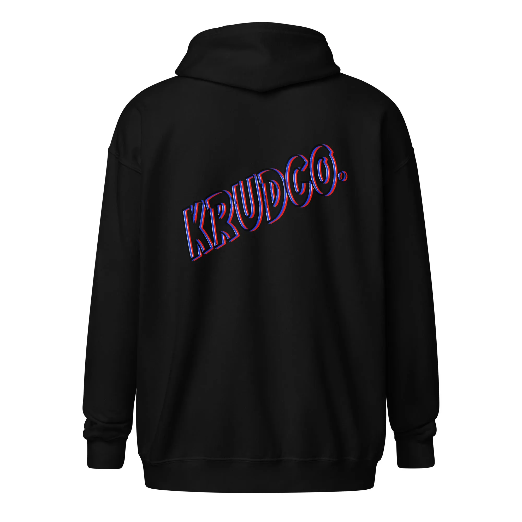 Krudco “Neon Logo”,  Zip Up Hoodie -Online Only-