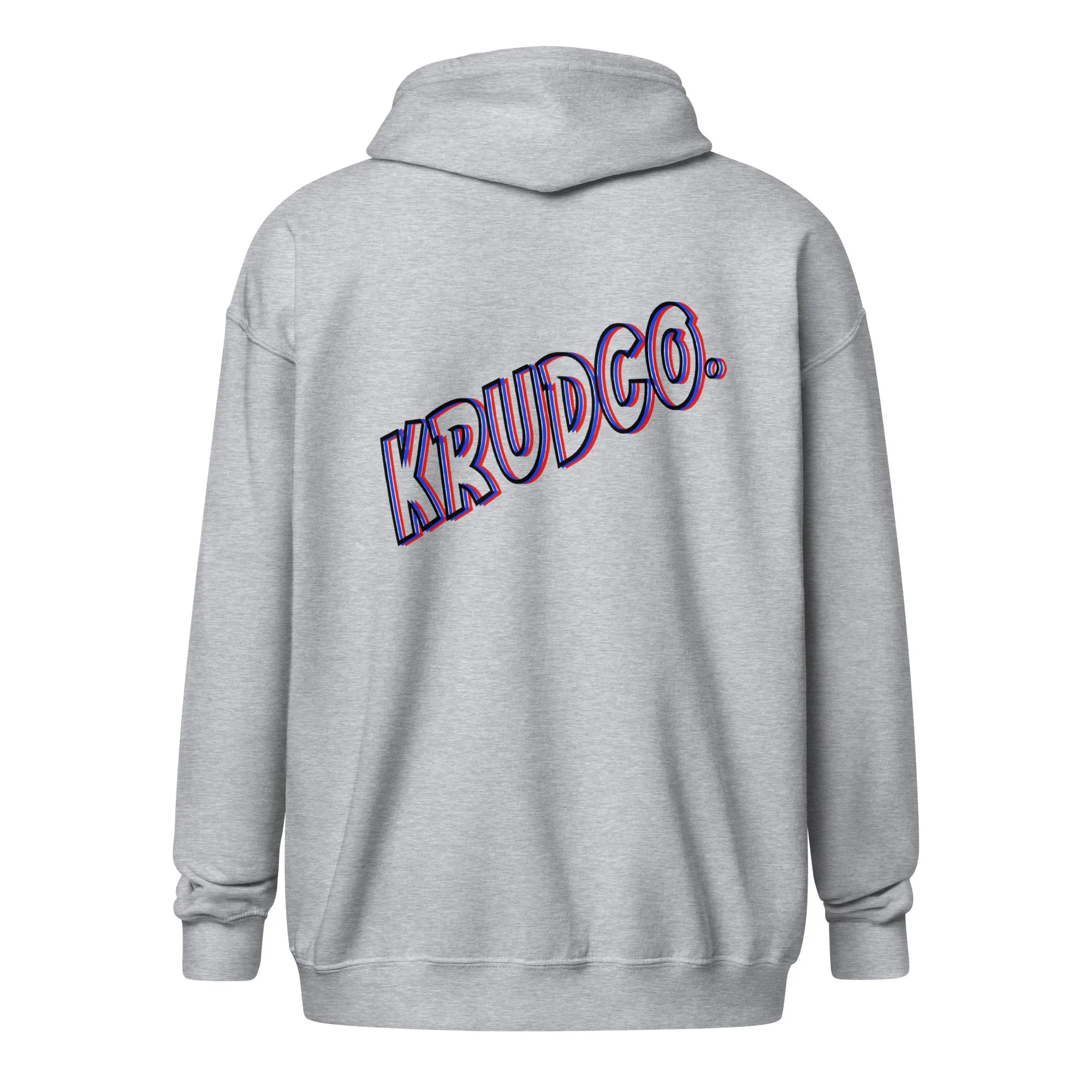 Krudco “Neon Logo”,  Zip Up Hoodie -Online Only-