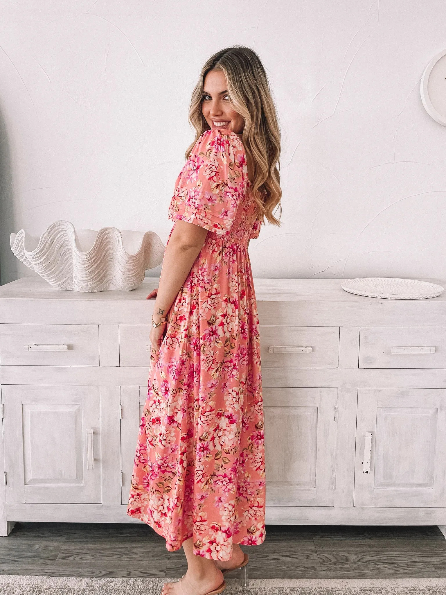 Lanna Dress - Peach Blossom