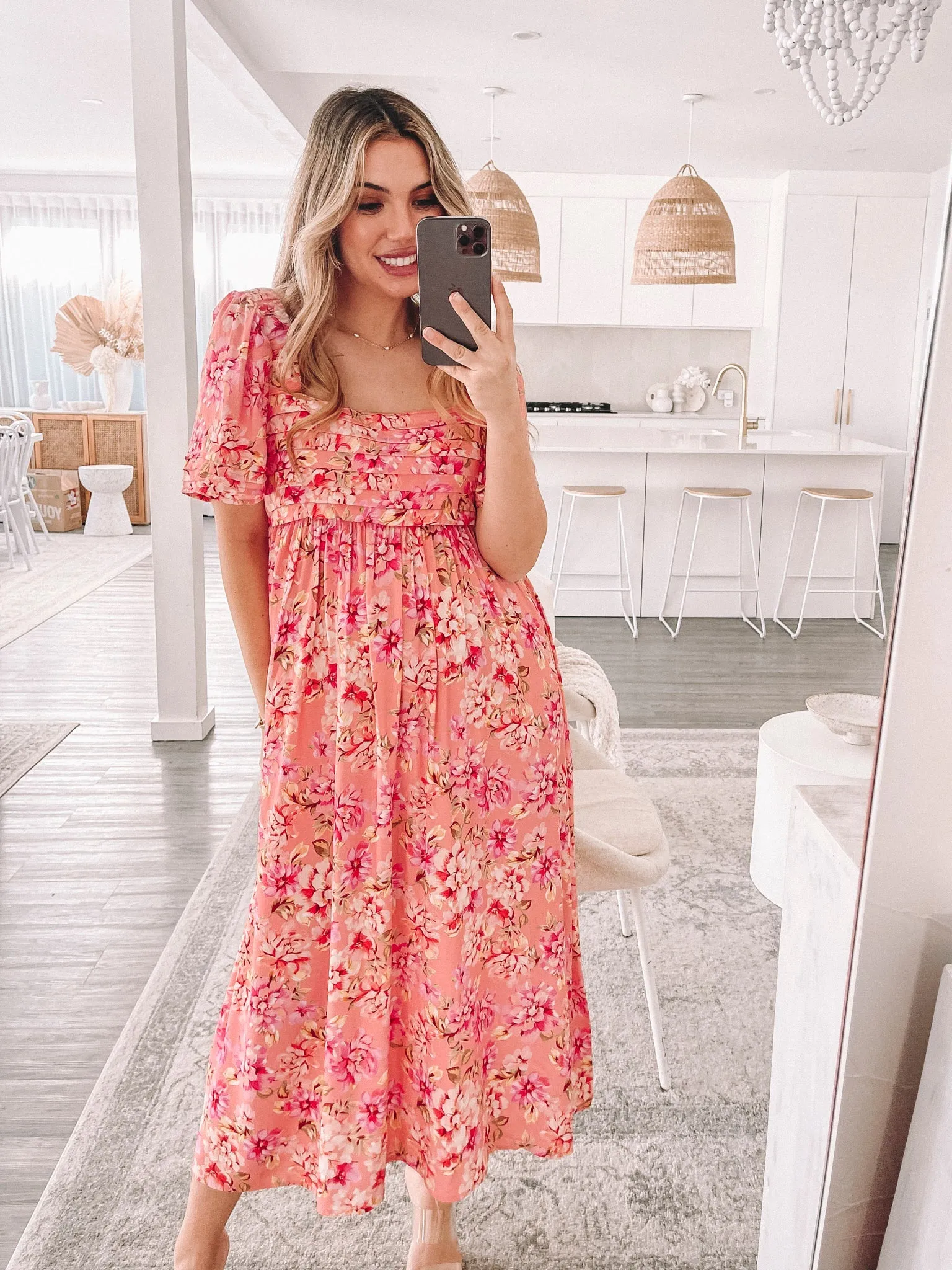 Lanna Dress - Peach Blossom