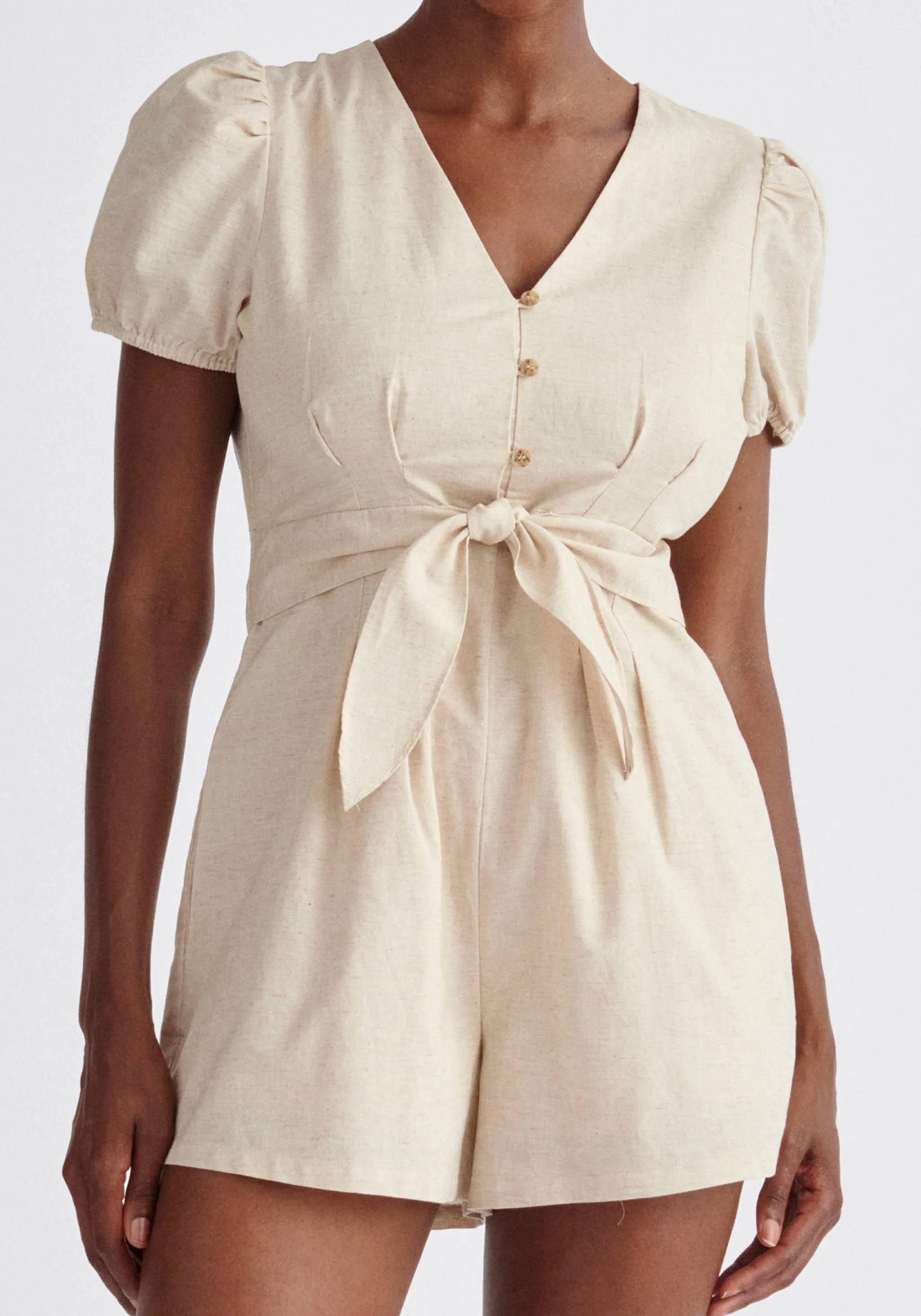 Linen Blend Playsuit