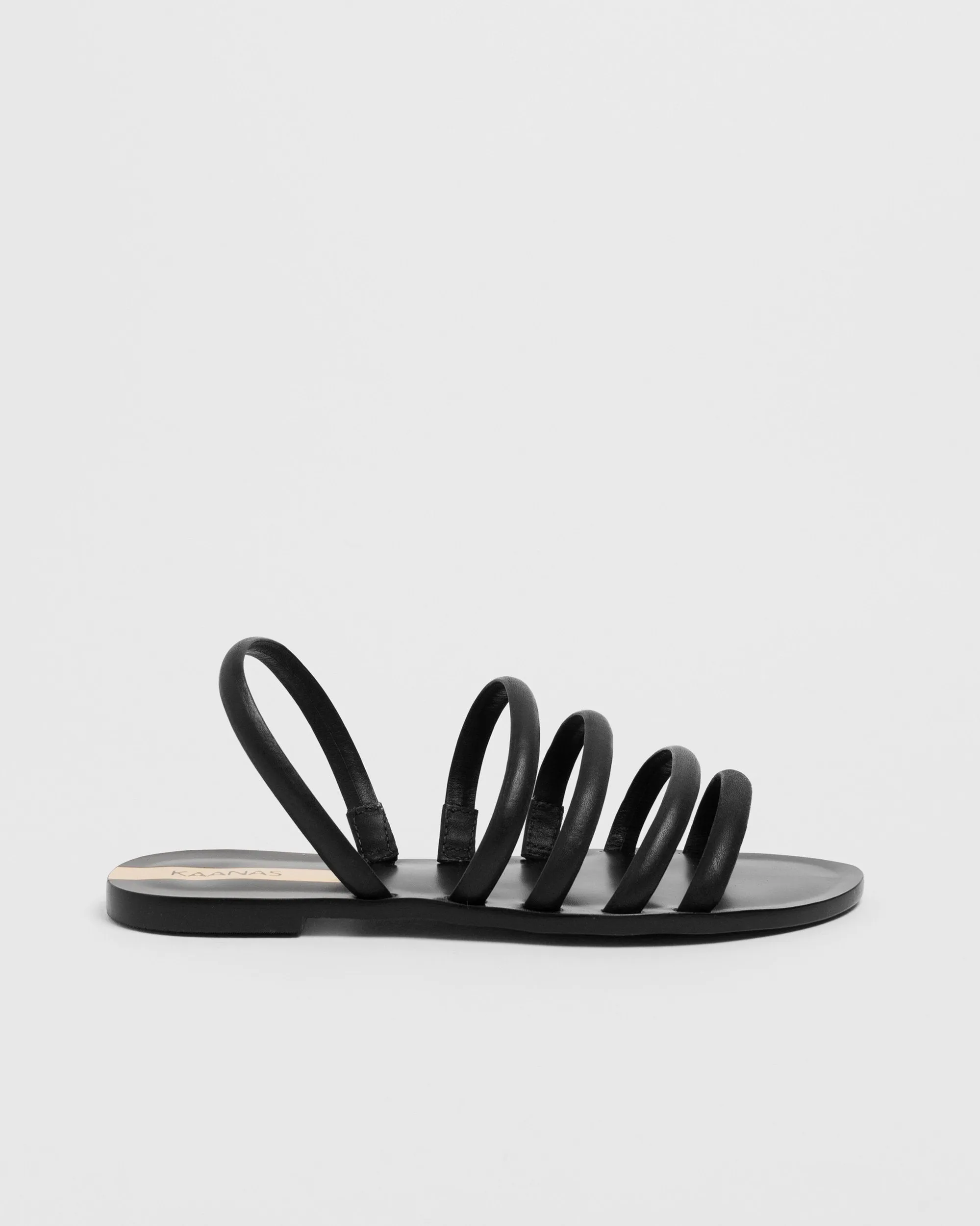 Maceio Four-Strap Leather Sandal