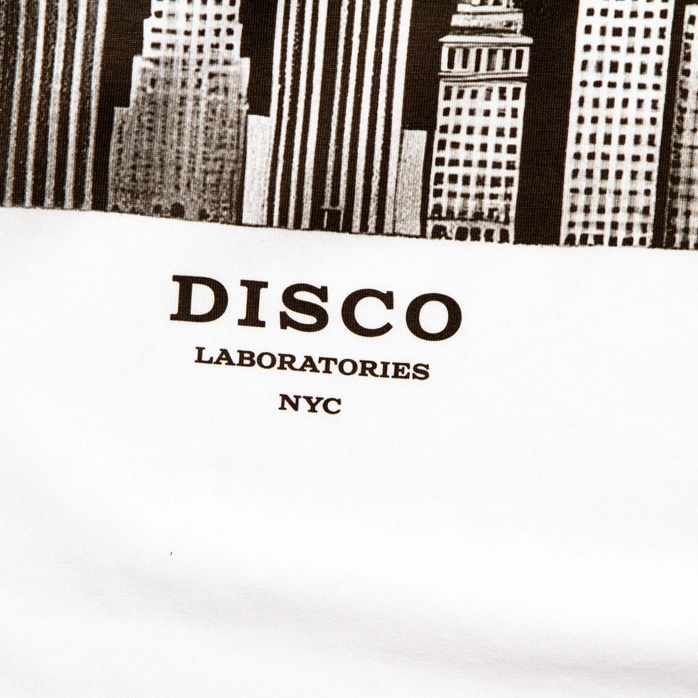 Metropolis Disco Labs NYC Front Print - Tshirt - White