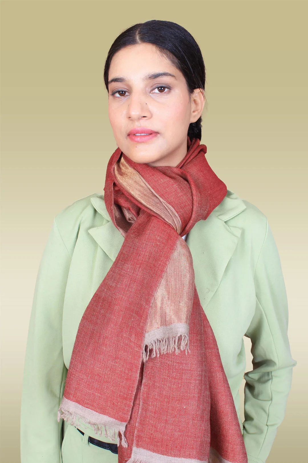 Muntasir Metallic Reversible Cashmere Shawl