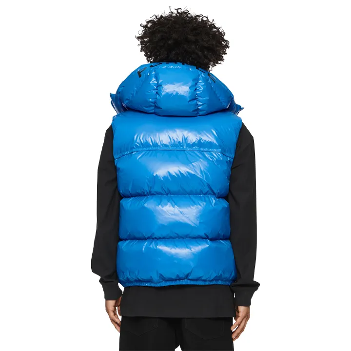 Nylon Puffer Vest (Blue) - P623PBLV423BLU