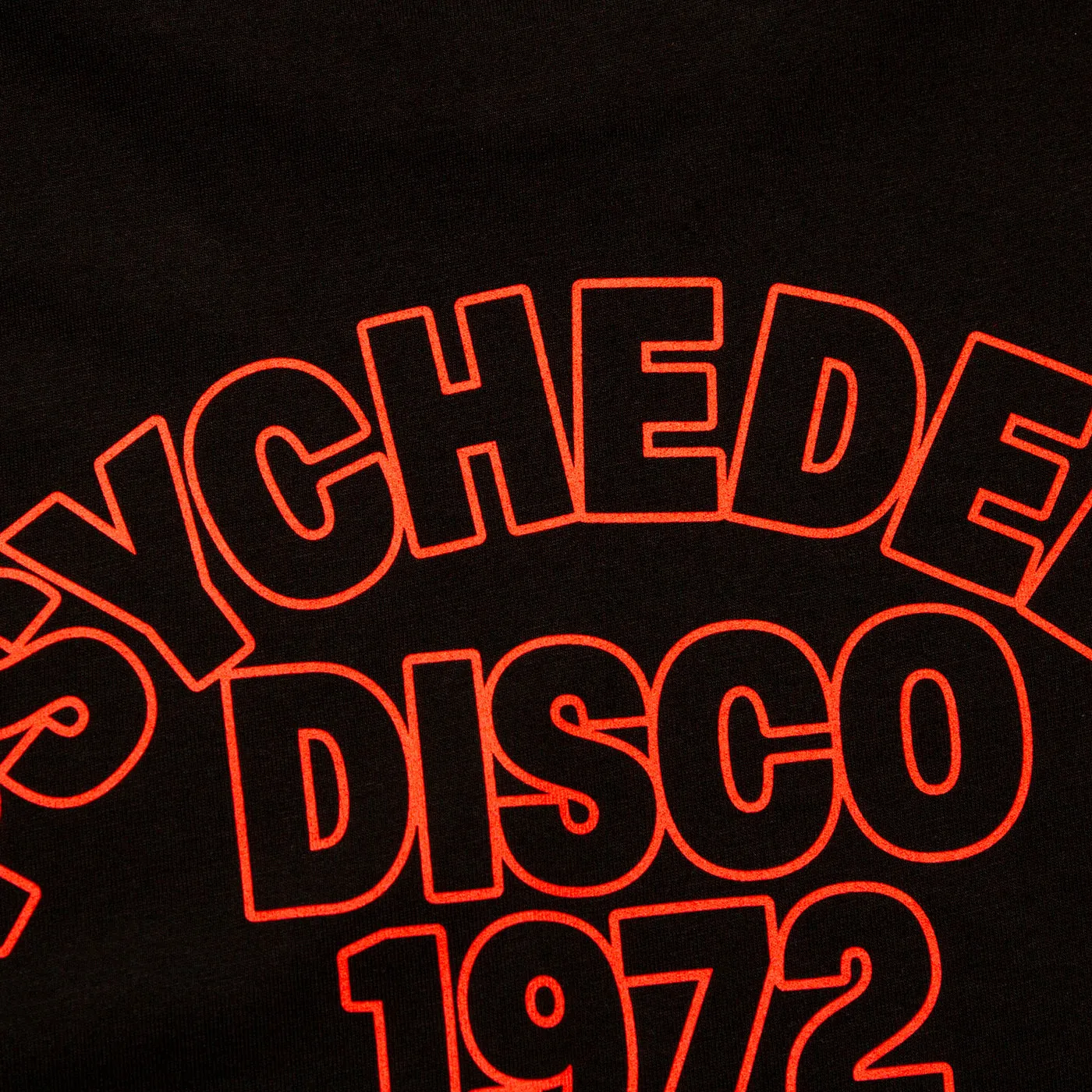 Outline 1972 Psychedelic Disco Back Print - Hood - Black