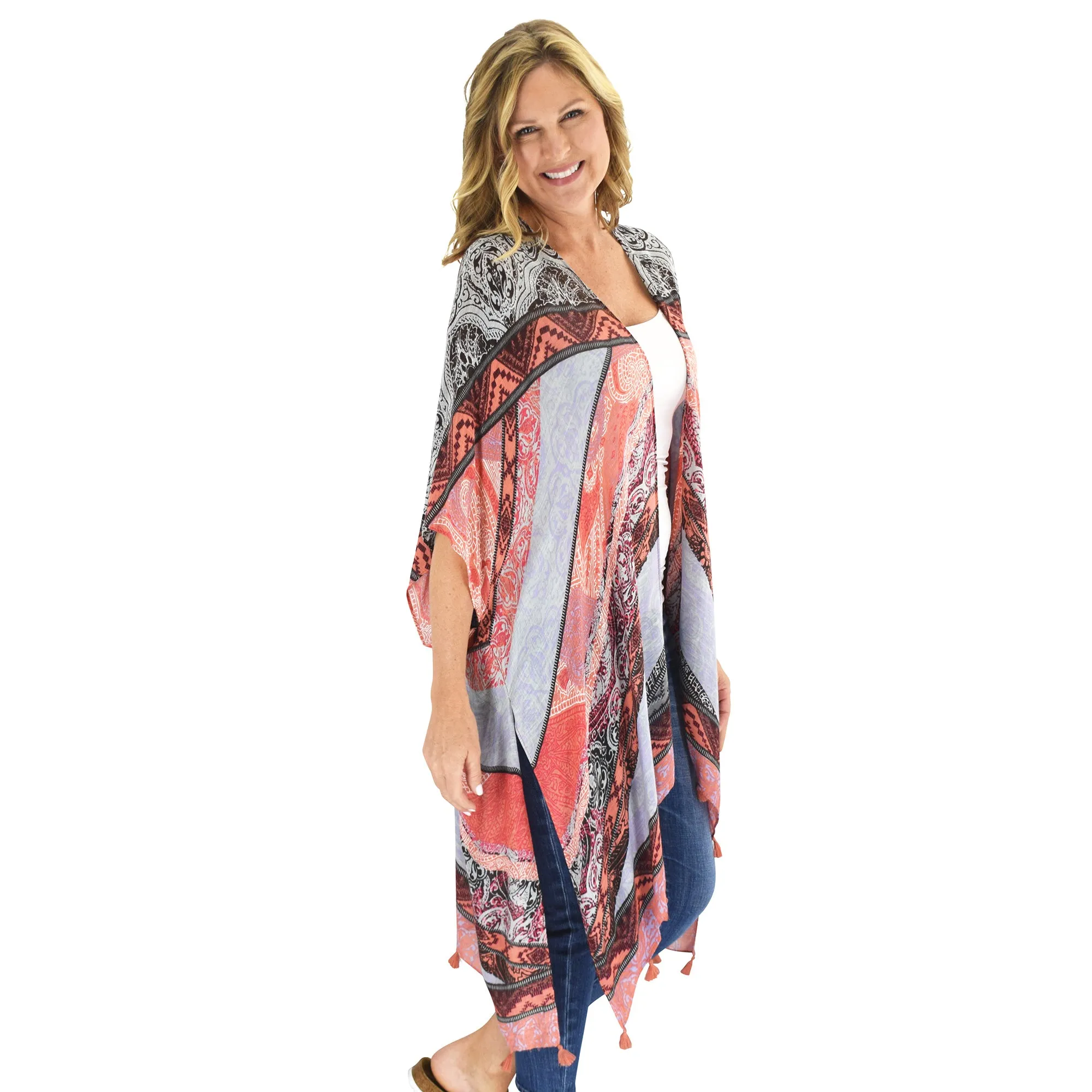 Paisley Viscose Kimono