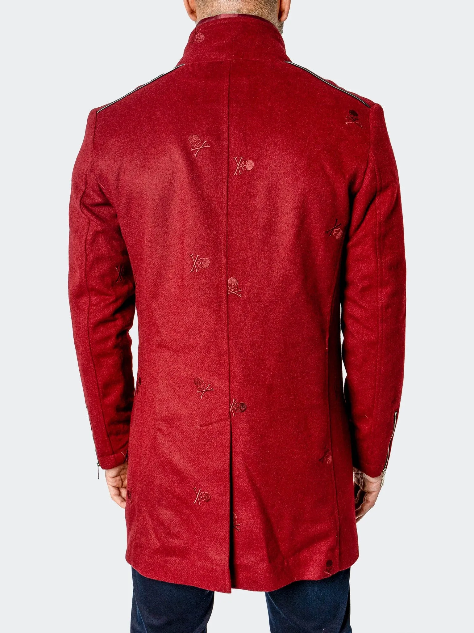 Peacoat CaptainSkull Red