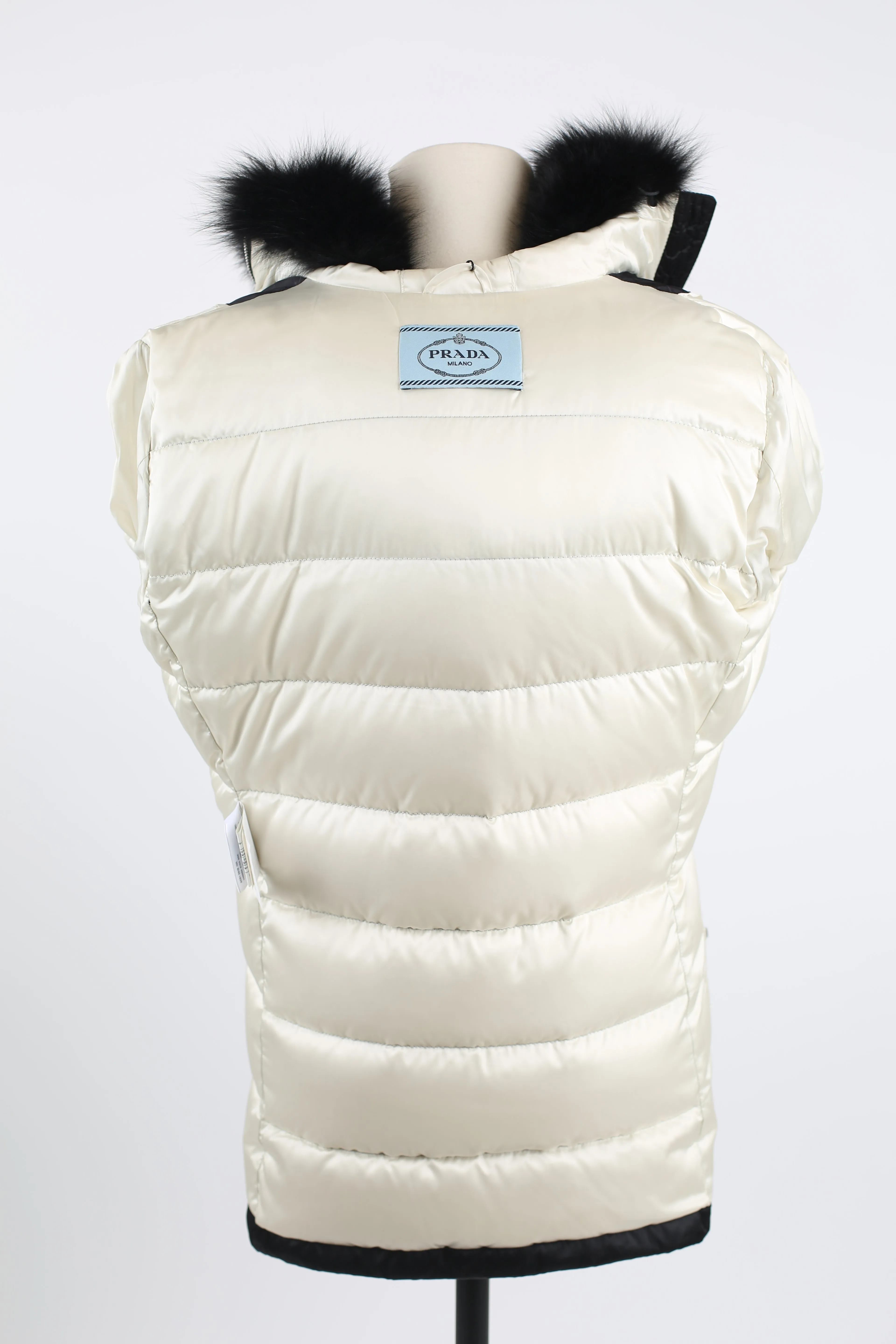 Quilted Down Puffer Coat W/ Fur Color