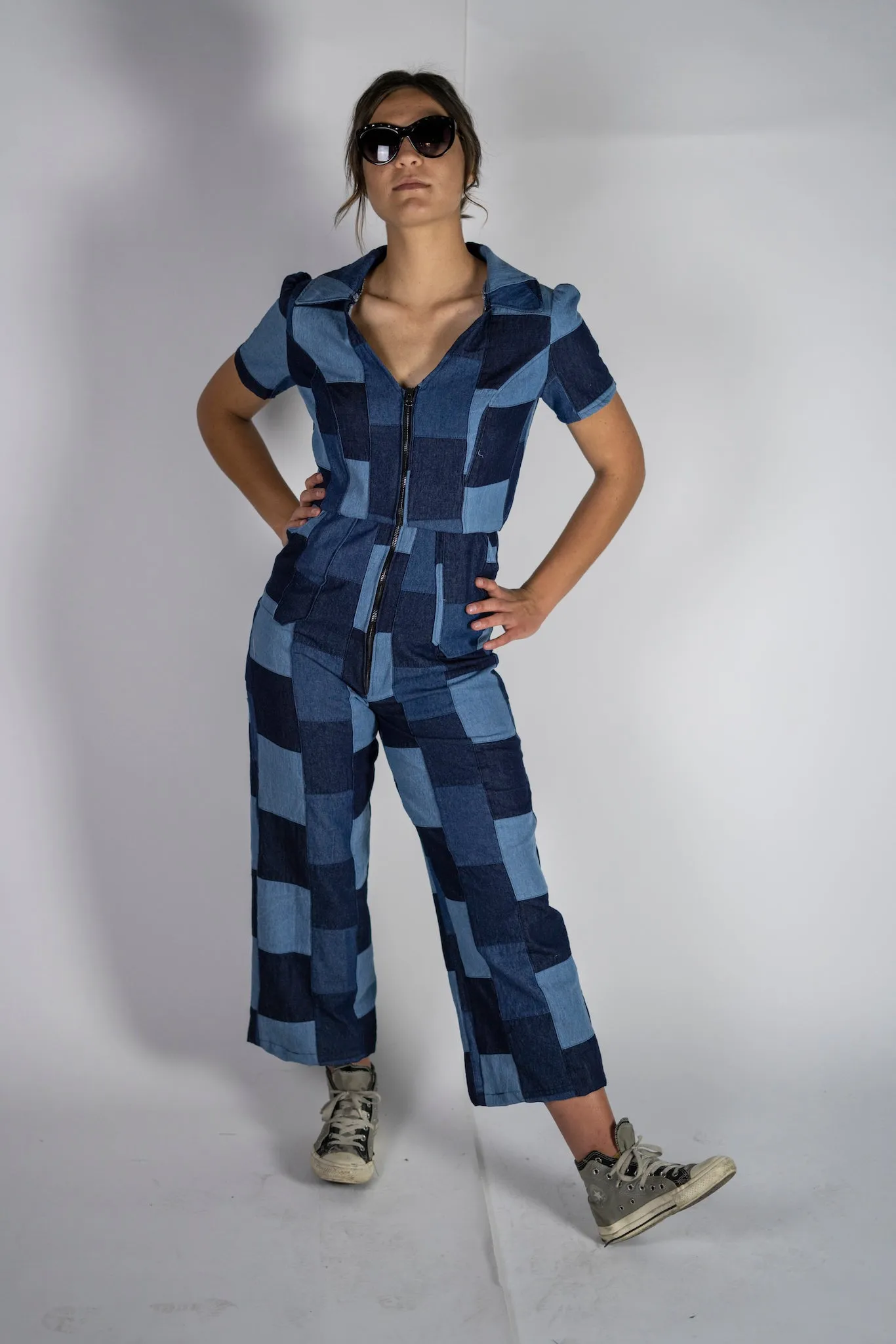 "Dynomite" Patchwork Coveralls